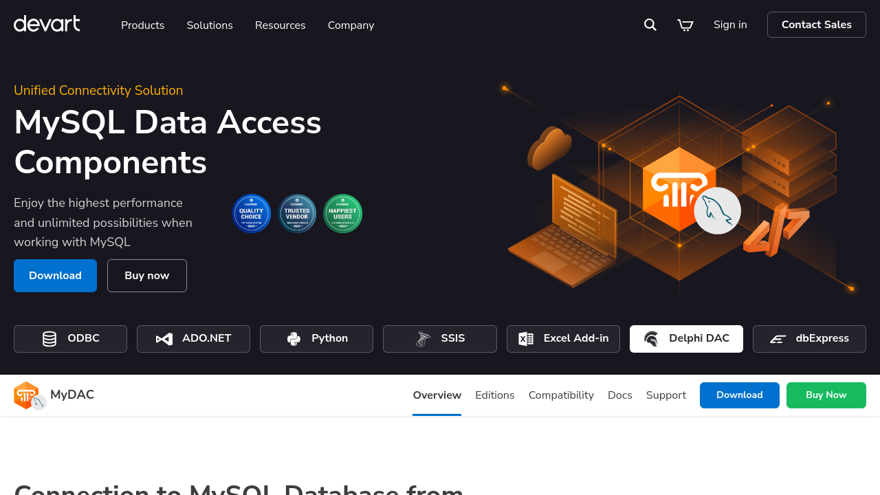 MySQL Data Access Components